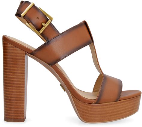 michael kors becker burnished leather platform sandal|Becker Burnished Leather Platform Sandal .